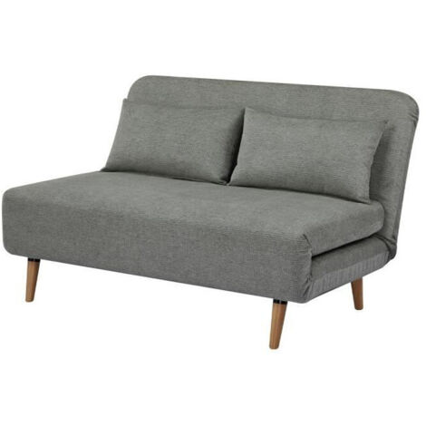 Banquette BZ - 2 places - Tissu Vert clair - 130 x 90 x 81 cm - DEPLO (1/5)
