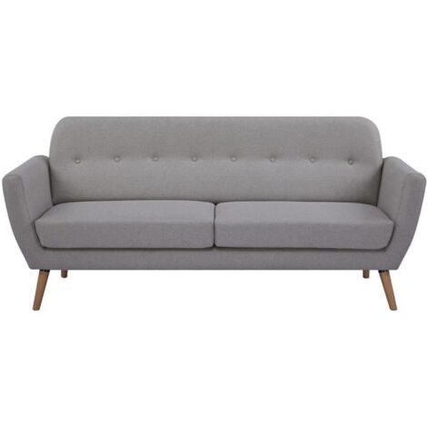 Canapé - 3 places - LILLY - Tissu Beige - 193 x 79 x 86 cm - SENHO (1/5)