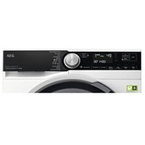 AEG – Lave-linge hublot 10 kg – Classe A – Vitesse d'essorage 1400 tr/min – Fonction Steam Refresh – Lavage rapide 20 min - LFR95A116SW (1/5)