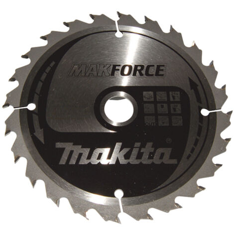 Lames carbure MakForce, pour bois, pour scies circulaires MAKITA/Taille:Ø160 mm x 24 Dents
