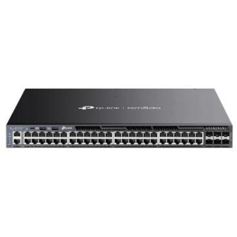 TP-Link Omada SG6654XHP commutateur réseau Géré L3 Gigabit Ethernet (10/100/1000) Connexion Ethernet, supportant l'alimentation via ce port (PoE) 1U Noir (1/3)