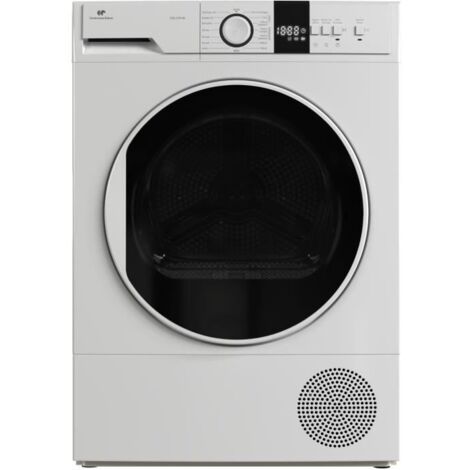 Continental Edison – Sèche-linge pompe à chaleur 12 kg CESL12PCW – Classe E – 60 cm – Séchage rapide et doux – Design blanc épuré (1/5)