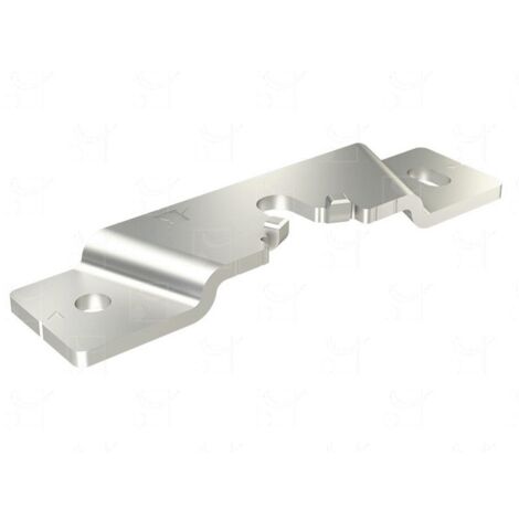 Mantion – Platine sur chant aluminium – Accessoires pour systèmes coulissants – Finition haut de gamme – 13036