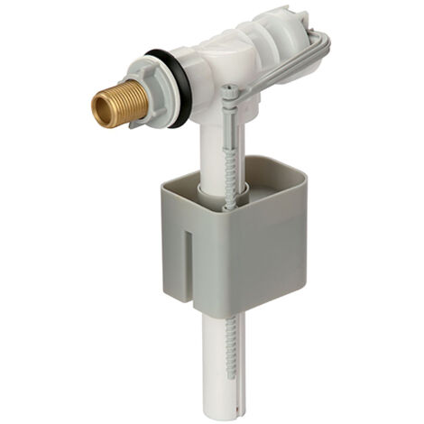 Edouard Rousseau – Robinet flotteur compact à alimentation latérale pour WC – Clapet anti-refoulement – Fermeture hydraulique anti-coup de bélier – Installation facile (1/2)