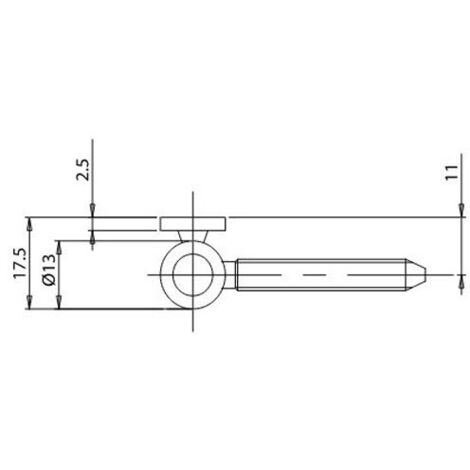 Paumelle femelle PVC 13mm – Finition plastifiée blanche – Conçue pour menuiseries PVC – Installation fluide et durable – Otlav - CF030130P347