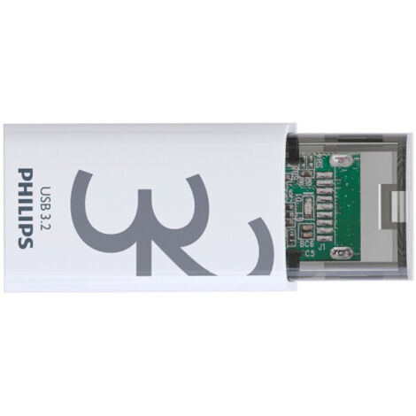 Clé USB Philips Edition Click 3.2 32 Go Blanc et gris (1/2)