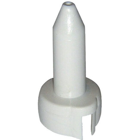 Fourreau plastique blanc pour paumelle universelle – Protection contre humidité – Dimensions 40 x 18,5 x 1,5 mm – 789032 – Mermier (1/2)