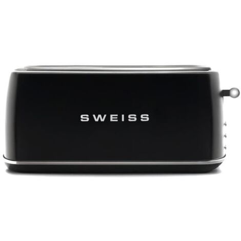 Grille-pain vintage - SWEISS - GRV9 - 2 fentes - 1500 W - Noir