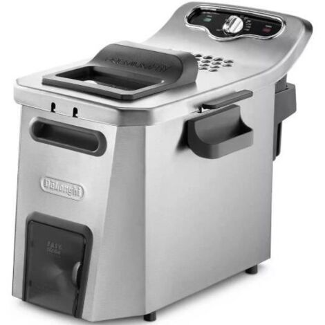Friteuse - DELONGHI - FZ44851 - Inox - 5 L - 3200 W - 29,3 x 41,7 x 23,2 cm (1/5)