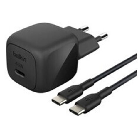 Belkin Chargeur secteur USB-C cubic 45W avec câble C-C 1m, noir (1/5)