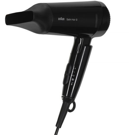 Braun Hairdryer Satin Hair 3 HD350 Style&Go black Schwarz (BRHD350E)