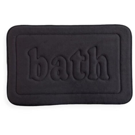 Tapis de bain TODAY Utility en mousse à mémoire de forme 40 x 60 cm Noir (1/4)