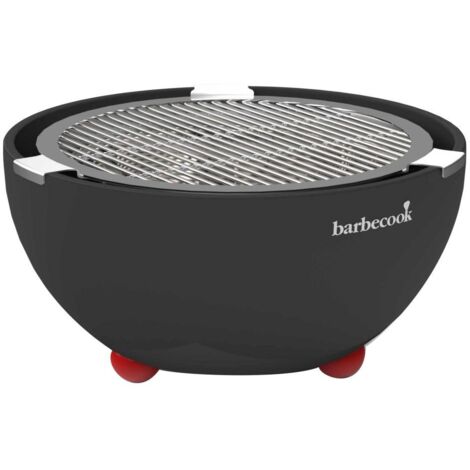 Barbecue portable à charbon 31cm noir – Acier inoxydable et céramique – 4 pinces incluses – BCCHA1066 – Barbecook (1/3)