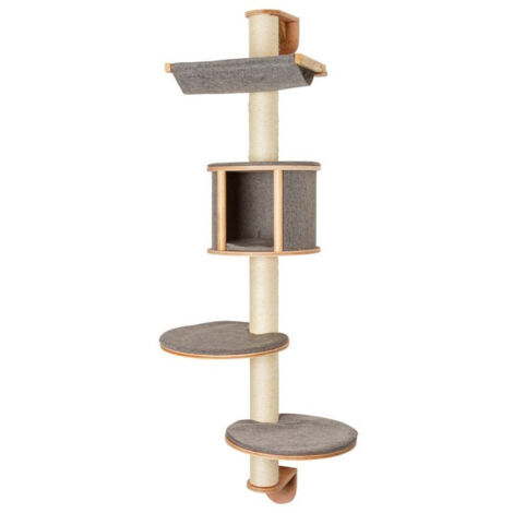 Arbre a chat mural - H. 168 cm - Dolomit Tofana - KERBL - Gris (1/5)