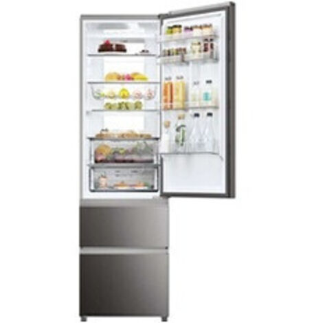 Haier – Réfrigérateur multi-portes 3 portes – Volume total 414 L – Congélateur 125 L – Froid ventilé – Classe C – 35 dB – Dégivrage automatique (1/5)