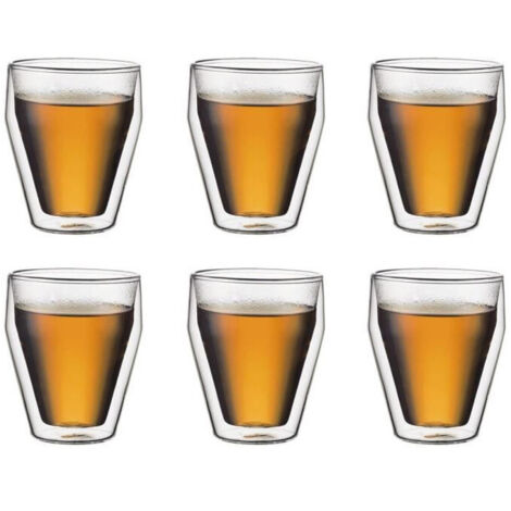 Set 6 verres thermo - BODUM - Titlis - Double paroi - 0.25 l - Transparent (1/3)