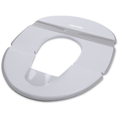 Réducteur de siège de toilette portable universel INGENUITY pour enfants et bébés, idéal pour les voyages ou les déplacements. Sac de rangement inclus, pliable. (1/5)