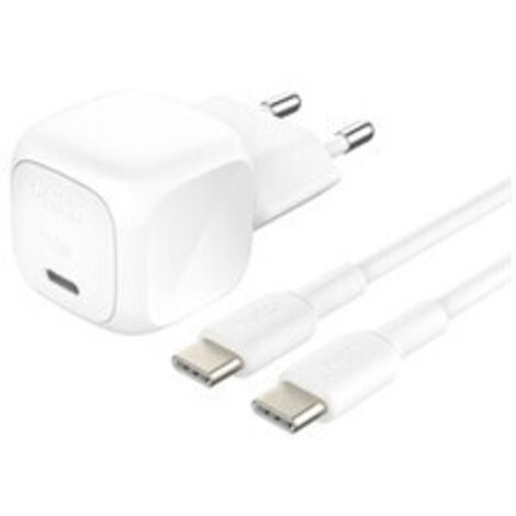 Belkin Chargeur secteur USB-C cubic 20W Belkin Chargeur secteur USB-C cubic 20W avec câble C-C 1m, blanc (1/5)