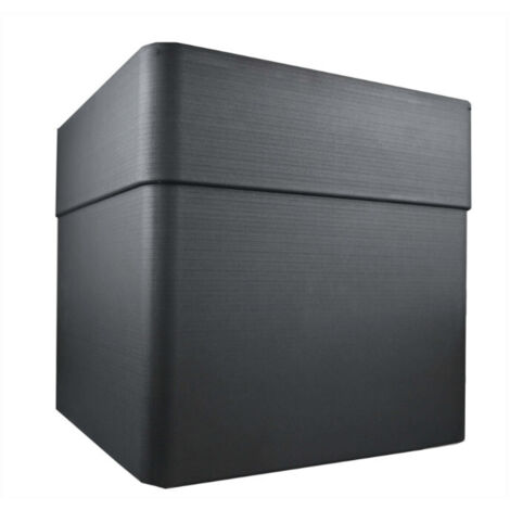 Pot de fleur carré Carel gris anthracite 39 x 39 x 39 cm - Eda (1/4)