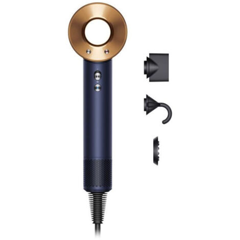 Dyson – Sèche-cheveux Supersonic™ 1600 W – Technologie de séchage rapide sans chaleur extrême – Pour cheveux raides à ondulés – Bleu de prusse cuivré