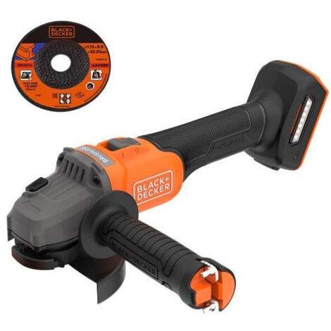 Meuleuse sans fil - BLACK&DECKER - BCG6L8N-XJ - Brushless - 18V - 115m - Sans batterie (1/5)