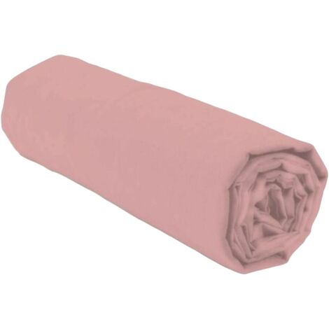 Drap-housse - LOVELY HOME - LH71628 - 140x190+30 cm - Rose (1/5)