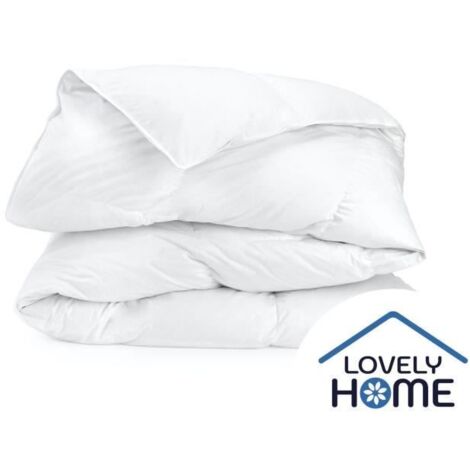 Lovely Home Couette Blanche 240 X 260 Cm L g re t 