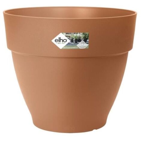 Jardinière ronde Elho Vibia Campana 55 - Marron - Ø 55 x H 47 cm - extérieur - 100 % recyclé (1/5)