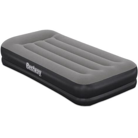 Matelas pneumatique - BESTWAY - 671BT - Tritech Twin - 1 personne, pompe USB intégrée, 1,91 m x 97 cm x 36 cm (1/5)