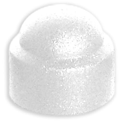 Cache-écrou Fortaps M14 Blanc Ø28 mm Polyéthylène basse densité (1/3)
