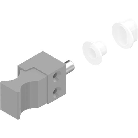Verrou de condamnation longueur 14,5mm laqué gris aluminium RAL9006 - LA CROISEE DS - DS6220-007