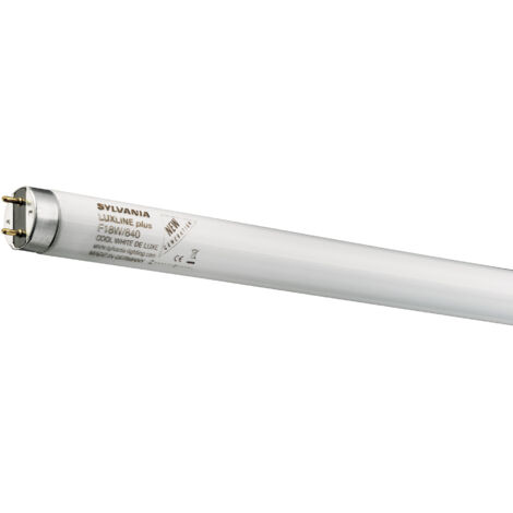 Sylvania – Tube fluorescent T8 1500mm 58W 840 – Culot G13 – Lumière blanche froide – Durée de vie 20 000 heures – Adapté à ballast