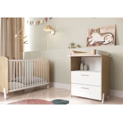 Demeyere Ensemble Duo 60 Lit et Commode Blanc Mat