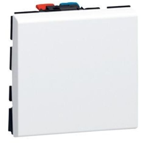 Legrand – Poussoir inverseur blanc 2 modules – Connexion sans vis SL – Compatible supports Mosaic™ – Pour contrôle éclairage LED (1/6)