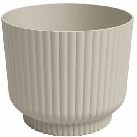 Pot de fleur - ARTEVASI - Miami Wavy - 30 cm - 13 L - Creme (1/2)