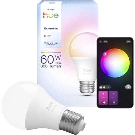 Ampoule connectée Philips Hue White and Color Ambiance A60 E27 806 lm 8 W (1/5)