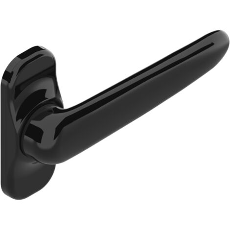La Croisee Ds – Béquille simple porte carrée 8 mm noire RAL9005 – Saillie réduite 27,5 mm pour espaces restreints – DS6478013