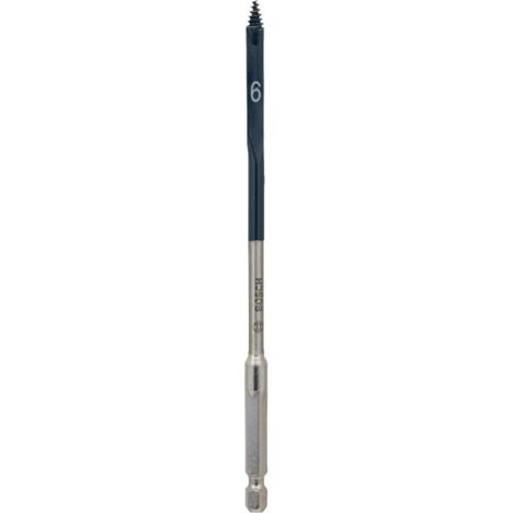 Mèche plate Self Cut Speed Bosch 6 mm x 152 mm tige hex 1/4" (2608595481) (1/4)