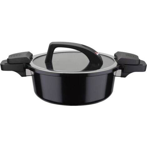 Autocuiseur basse pression - GSW - 24 cm - 4 L - Aluminium forgé - Induction - Noir