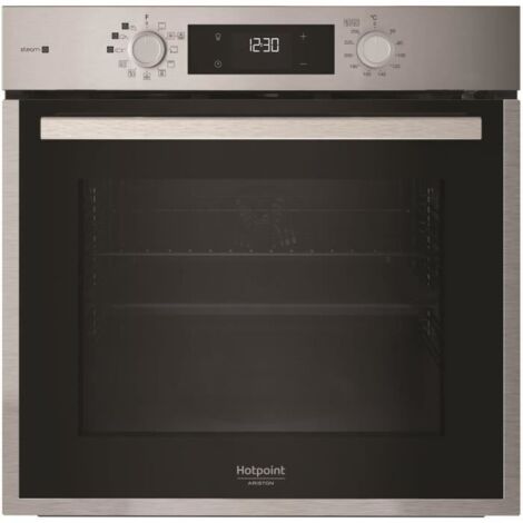 Four encastrable - Pyrolyse hydrolyse - Chaleur pulsée - HOTPOINT - HAO854PSX - Inox - 71 L - A++