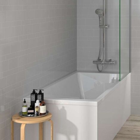 Retour habillage de baignoire NEOVA 670 x 570 mm blanc ép. 16 mm avec vérins réglables
