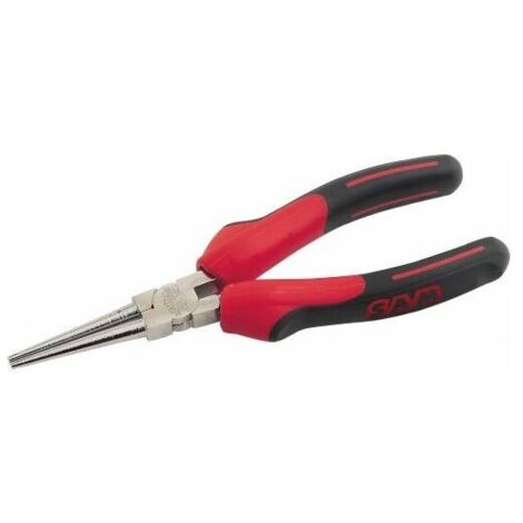 Pince à bec rond SAM OUTILLAGE 235-16G 160 mm Chromée Poignée bimatière (1/2)