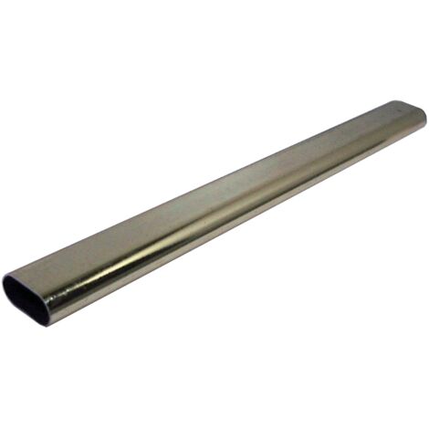 Tube de penderie ovale Duval 30x15 mm - 3 m acier poli