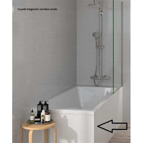 Habillage de baignoire blanc 1400x570mm – Finition soignée avec chants plaqués – Pour espaces humides – SKU B10G22140B – Neova
