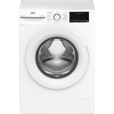 Lave-linge hublot BEKO BM0WT49211 - 9 kg - Induction - L60cm - 1200 trs/min - Classe A - Blanc (1/5)
