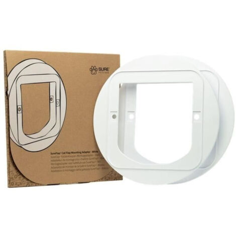 Adaptateur de montage pour chatiere - SUREFLAP - Blanc