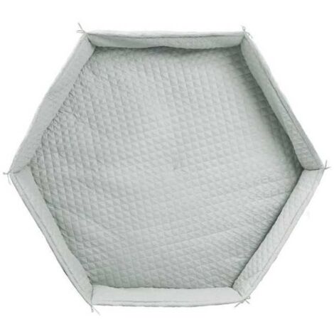 Tapis de parc bébé - ROBA - Pour parc hexagonal - Rembourré - Vert givré