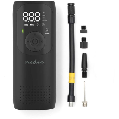 Nedis Compresseur d'air portable sans fil noir (1/5)