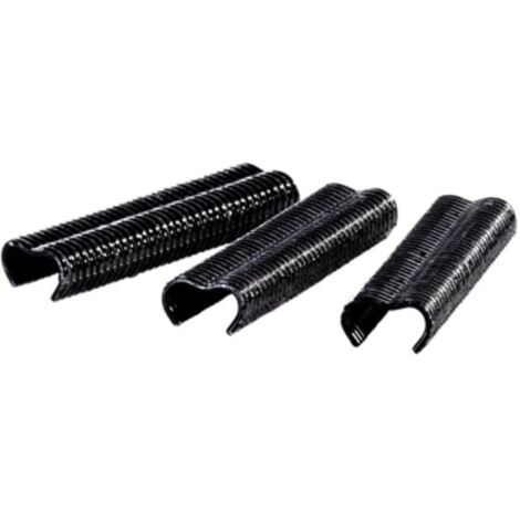 Rapid – Agrafes grillage plastifiées noires VR22 – 215 pièces – Diamètre de fermeture 5-11mm – Acier traité anti-corrosion