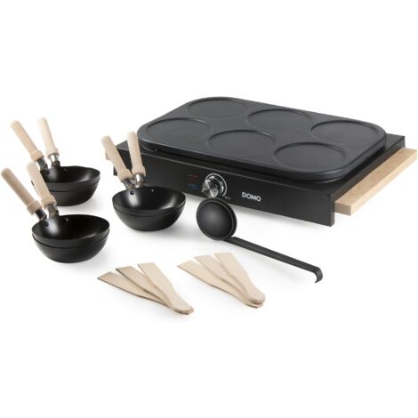 Wok party set 2-en-1 - DOMO - DO8719W - 6 personnes - Wok et Pancakes - 1000 W (1/5)